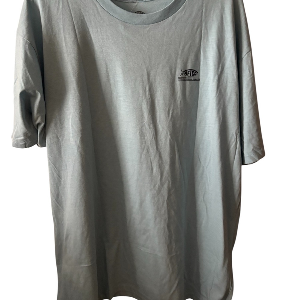 AFTCO Gray Short Sleeve Tee